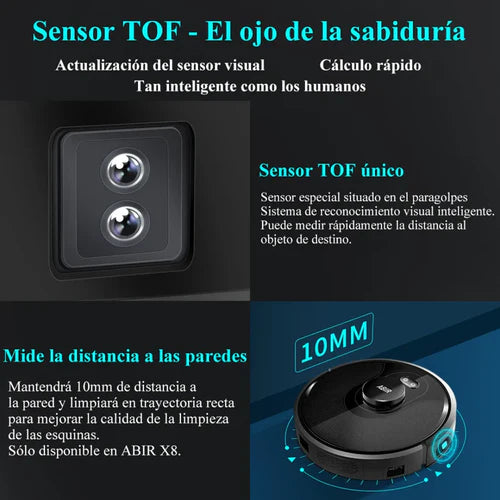 Robot Aspiradora ABIR X8™ + 10 Repuestos Gratis