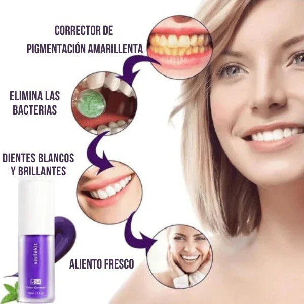 SMILEKIT®: ESPUMA MORADA BLANQUEADORA